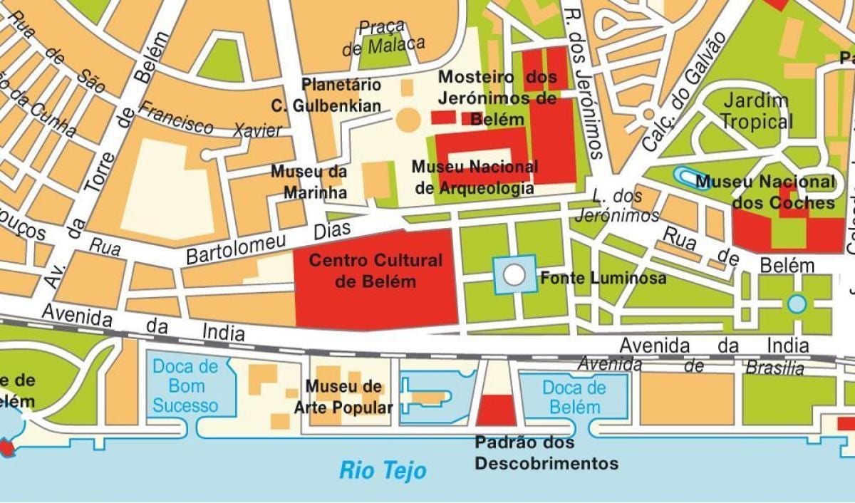 mapa belem lisabon