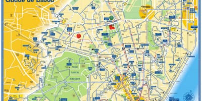 Dopravní mapa lisabon