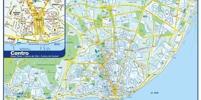 Lisabonské památky mapě