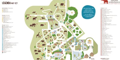 Mapa lisabonské zoo