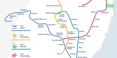 Lisbon oriente nádraží mapě