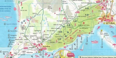 Mapa lisabonské pobřeží